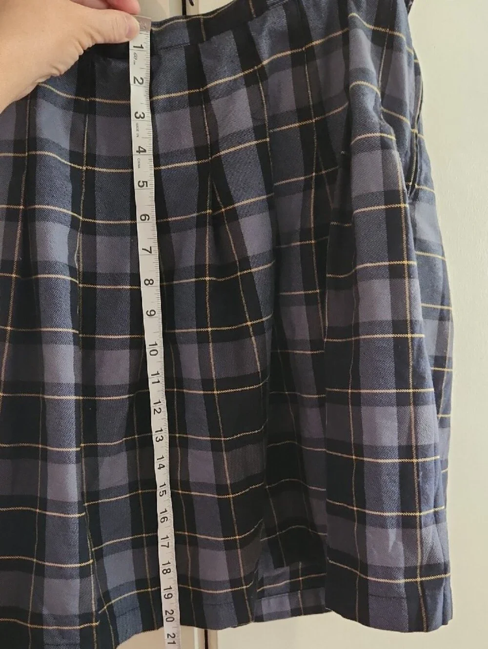 Lands' End Blue Plaid Catholic Parochial School Uniform Skirt Sz 14